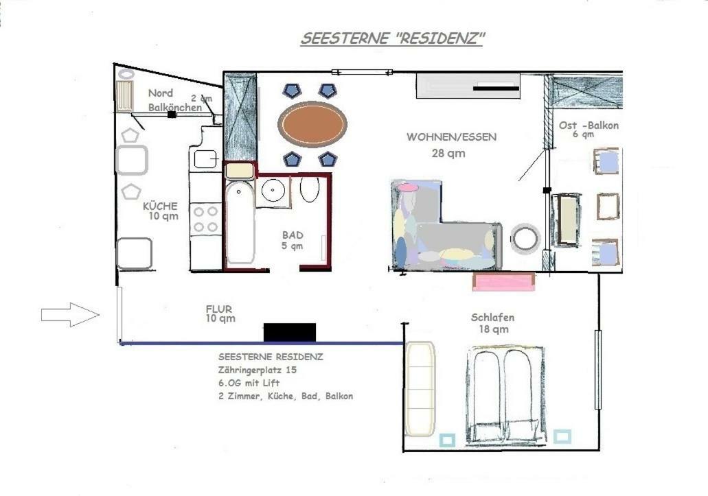 Seesterne Residenz Διαμέρισμα Κωνσταντία Εξωτερικό φωτογραφία